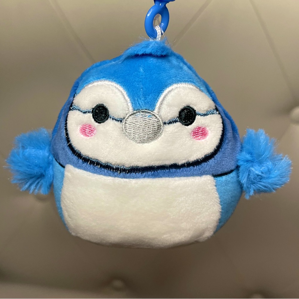NWT Bobs The Blue Jay Clip Squishmallow